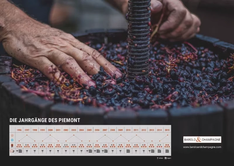Barolo Jahrgangsplakat 1996-2015